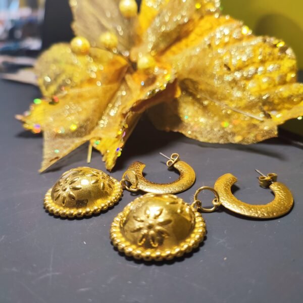 Ατσάλινοι κρίκοι με στρογγυλό ατσάλινο μοτίφ