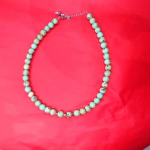 Χειροποίητο κολιέ με νεφρίτες και αιματιτες