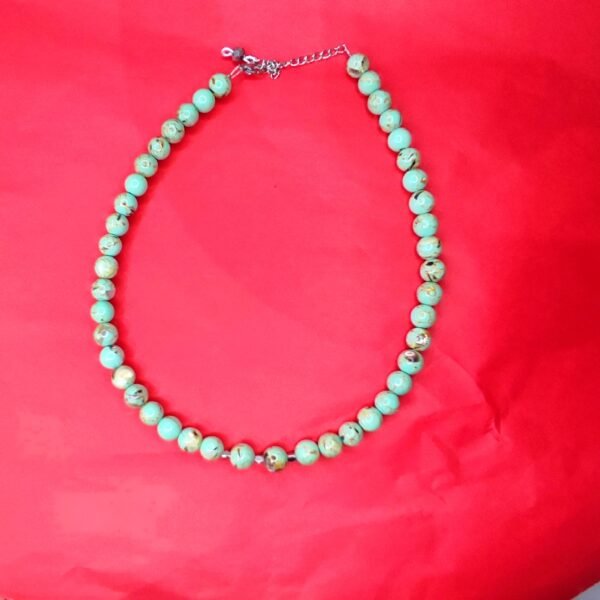 Χειροποίητο κολιέ με νεφρίτες και αιματιτες