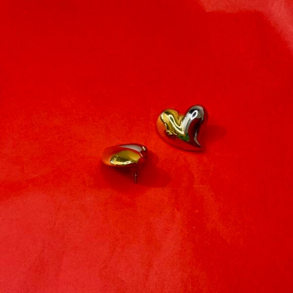 Σκουλαρίκια ατσάλινα mixed heart