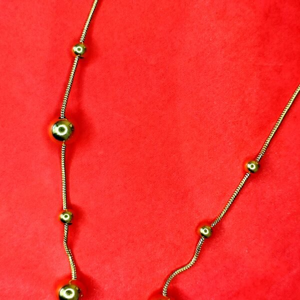 Ατσάλινο κολιέ με μπίλιες