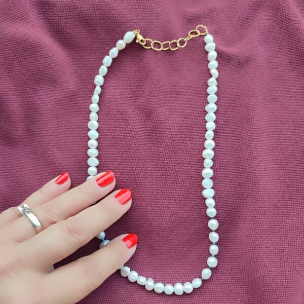 Χειροποίητο κολιέ με μαργαριτάρια καλλιέργειας