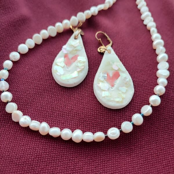 Σκουλαρίκια χειροποίητα porcelain Drop