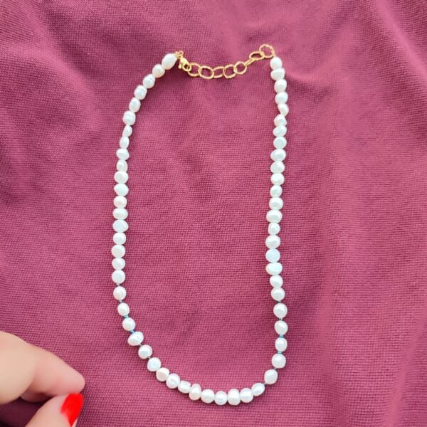 Χειροποίητο κολιέ με μαργαριτάρια καλλιέργειας