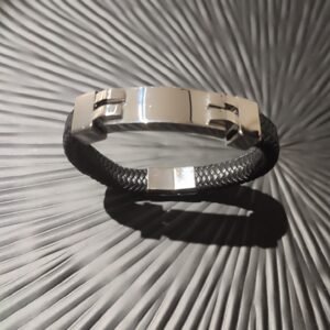 IMG_20251003_184922 Δερμάτινο ανδρικό βραχιόλι χειροπέδα με φαρδιά ταυτότητα