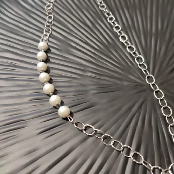 Χειροποίητο κολιέ με μαργαριτάρια Ήρα