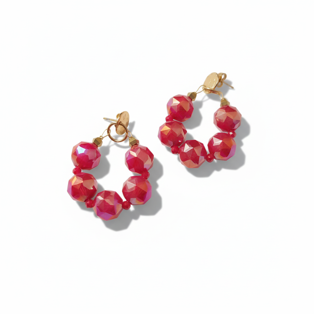 Χειροποίητα σκουλαρίκια Lilium