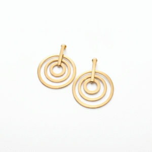 Aτσάλινα σκουλαρίκια Circles