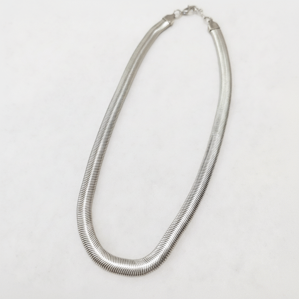 Aτσάλινo κολιέ Bold Snake