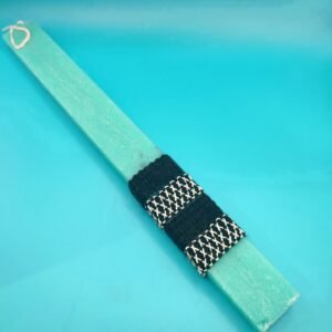 Aρωματική λαμπάδα σαγρέ boho τυρκουάζ