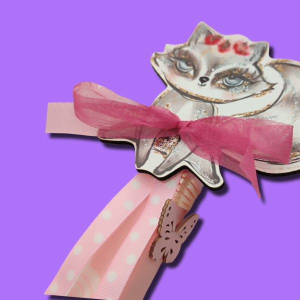 Λαμπάδα τετράγωνη λευκή αρωματική πονηρή αλεπού