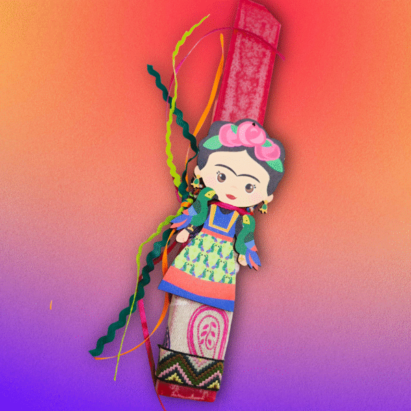 Aρωματική λαμπάδα κόκκινη πλακέ Frida -2-