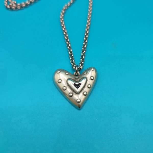 Ατσάλινη αλυσίδα με boho heart