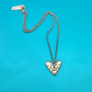 Ατσάλινη αλυσίδα με boho heart