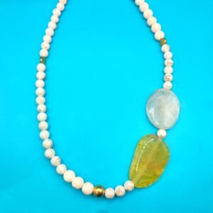 Χειροποίητο κολιέ Yellow Iris