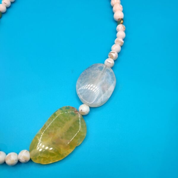 Χειροποίητο κολιέ Yellow Iris