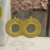 Χειροποίητα μακραμε σκουλαρίκια Yellow